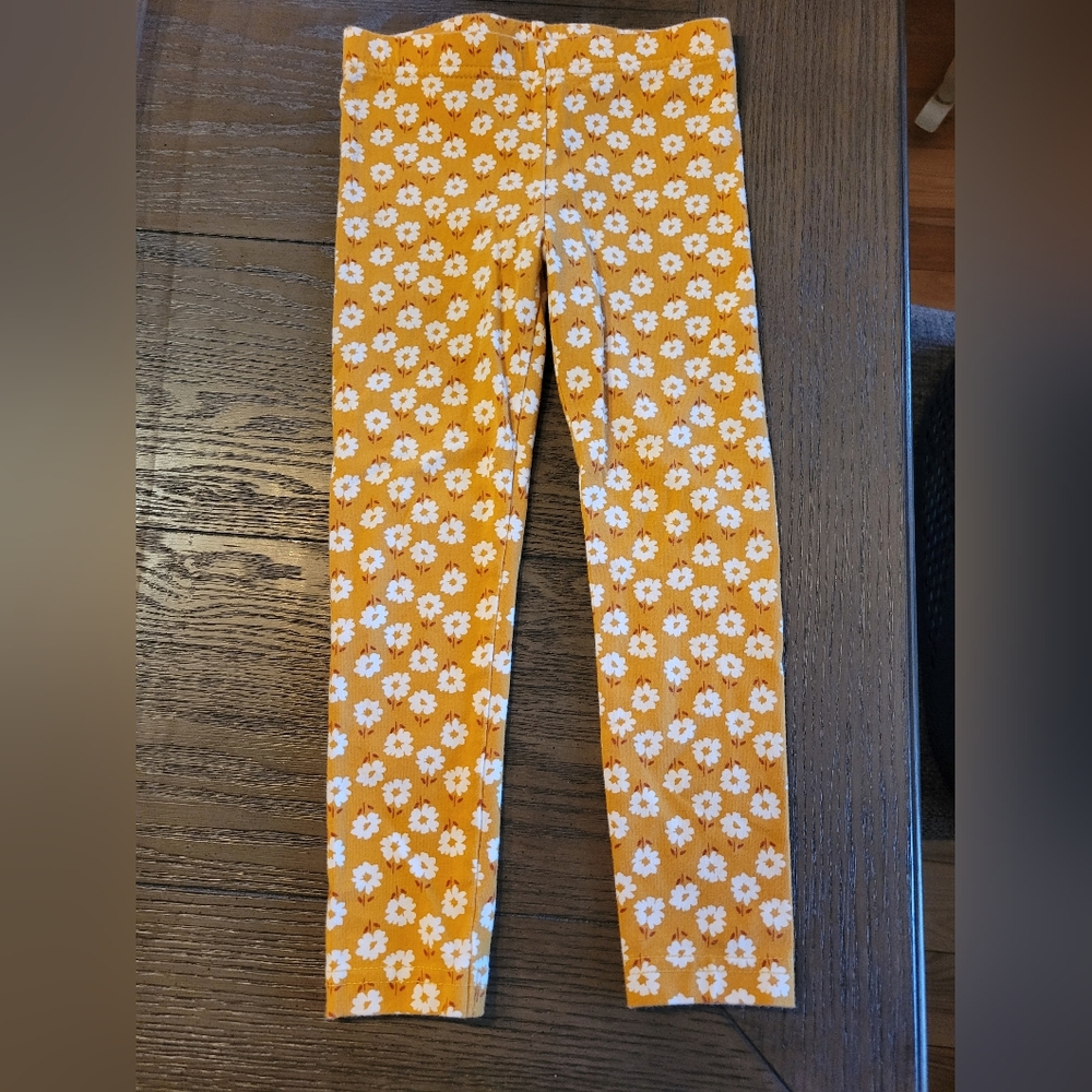 Carter's Orange and White Heart Leggings